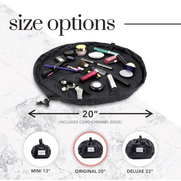 Cosmo Drawstring Makeup Bag Organizer, Water-Resistant Cosmetic Pouch - Picture 5 of 8